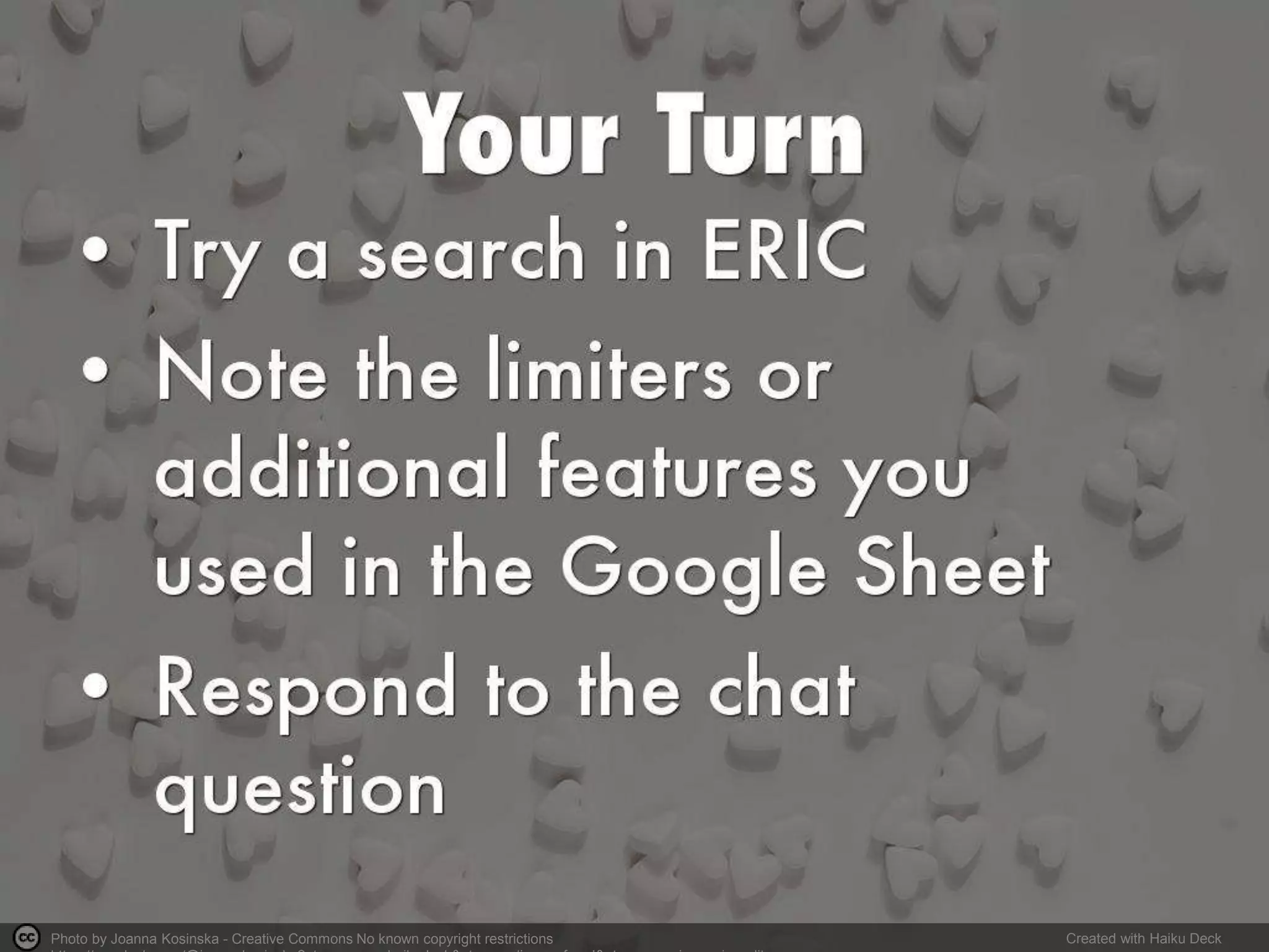 Photo by Joanna Kosinska - Creative Commons No known copyright restrictions Created with Haiku Deck
 