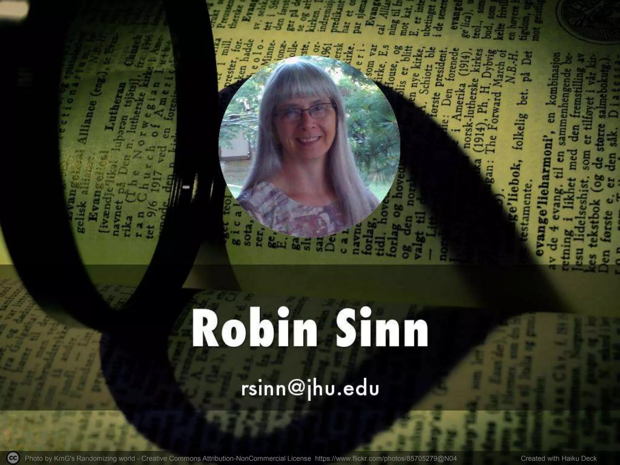 Photo by KmG's Randomizing world - Creative Commons Attribution-NonCommercial License https://www.flickr.com/photos/85705279@N04 Created with Haiku Deck
 