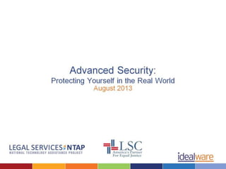 Advanced Security w/ Joshua Peskay by Idealware & Lsntap.org