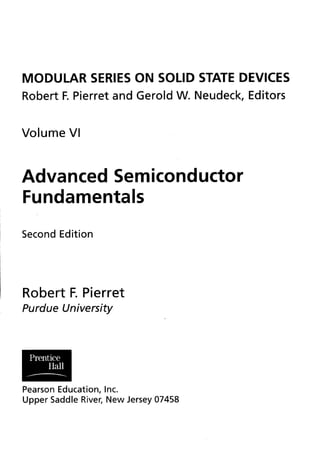 Advanced semiconductor fundamentals__se__robert_f._pierret