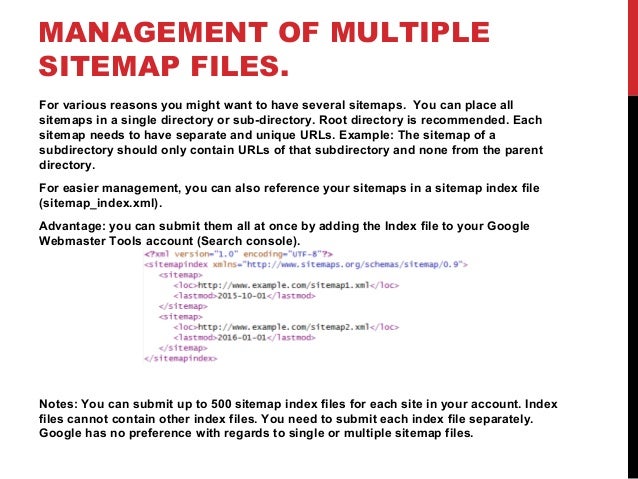 advanced seo through multiple xml sitemaps