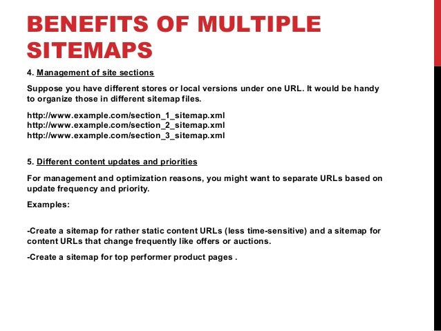 advanced seo through multiple xml sitemaps