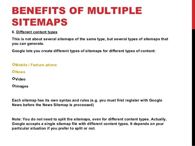 advanced seo through multiple xml sitemaps
