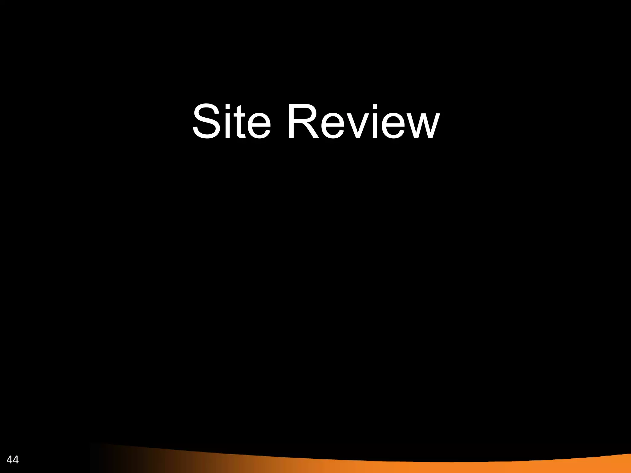 Site Review 