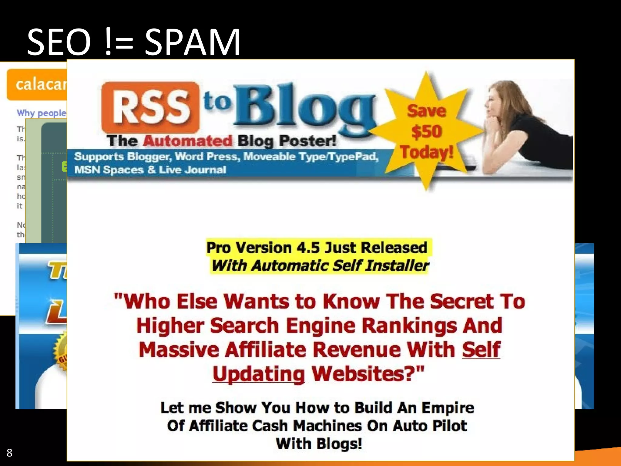 SEO != SPAM 