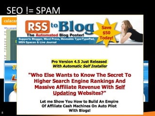 SEO != SPAM 