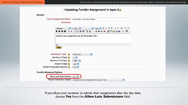 Turnitin Late Submission Hack