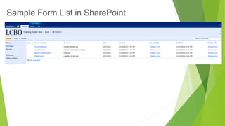 Sample Form List in SharePoint  