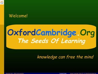 Curricula - Curriculum   (This picture: Trinity College, Cambridge)   Contact Email   Design Copyright 1994-2013 © OxfordCambridge.Org
 