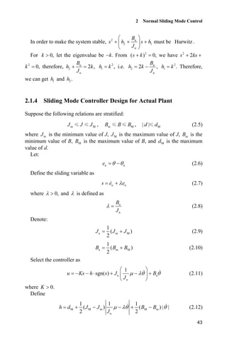 Advanced sliding mode control for mechanical systems | PDF