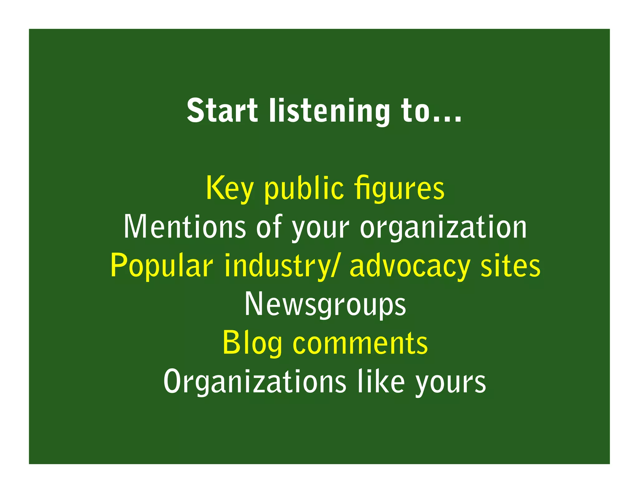 Developing a Social Media Plan