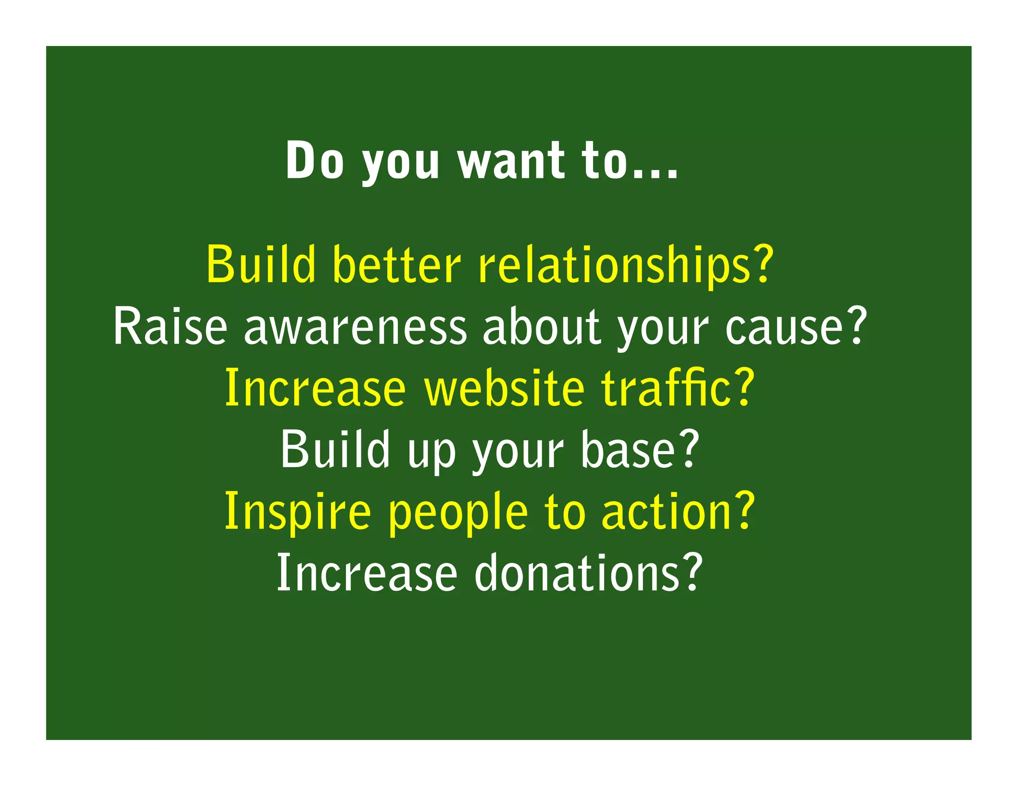 Developing a Social Media Plan