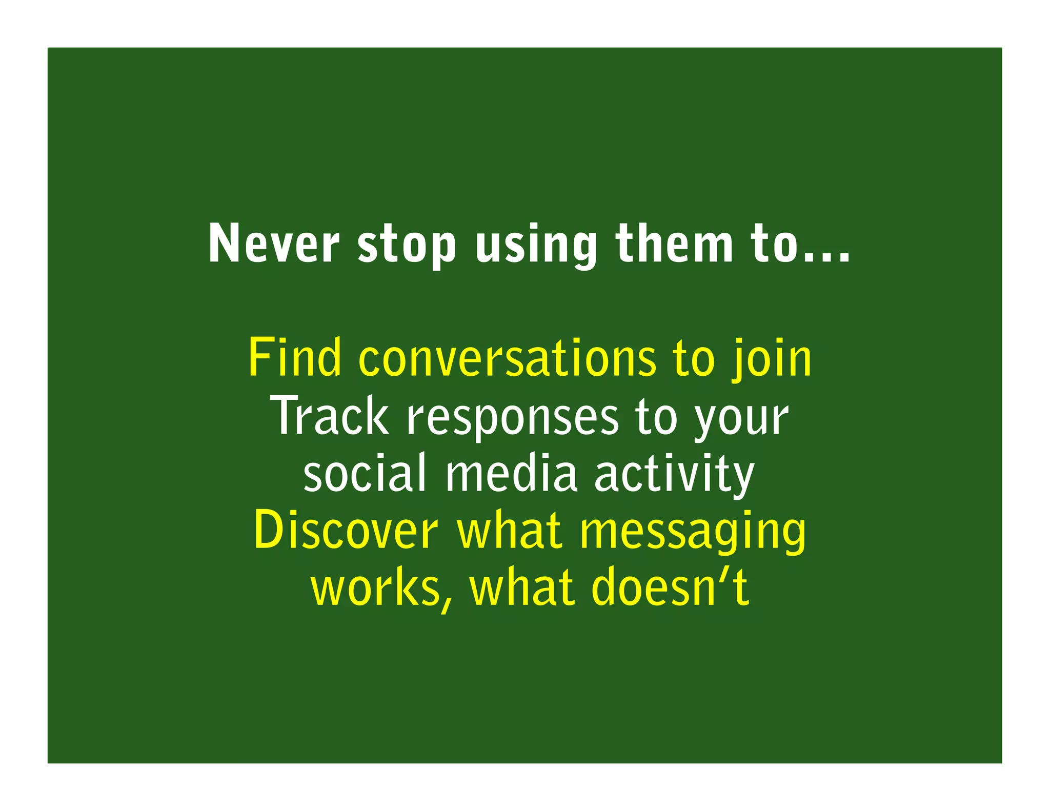 Developing a Social Media Plan