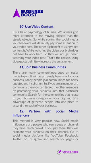 Advanced social media marketing guide