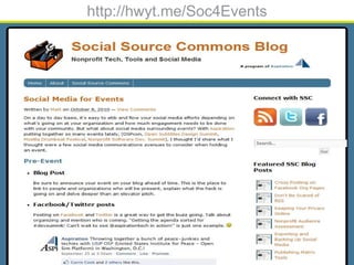 http://hwyt.me/Soc4Events
 