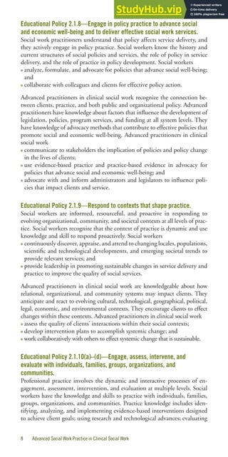 Advanced Social Work Practice In Clinical Social Work | PDF