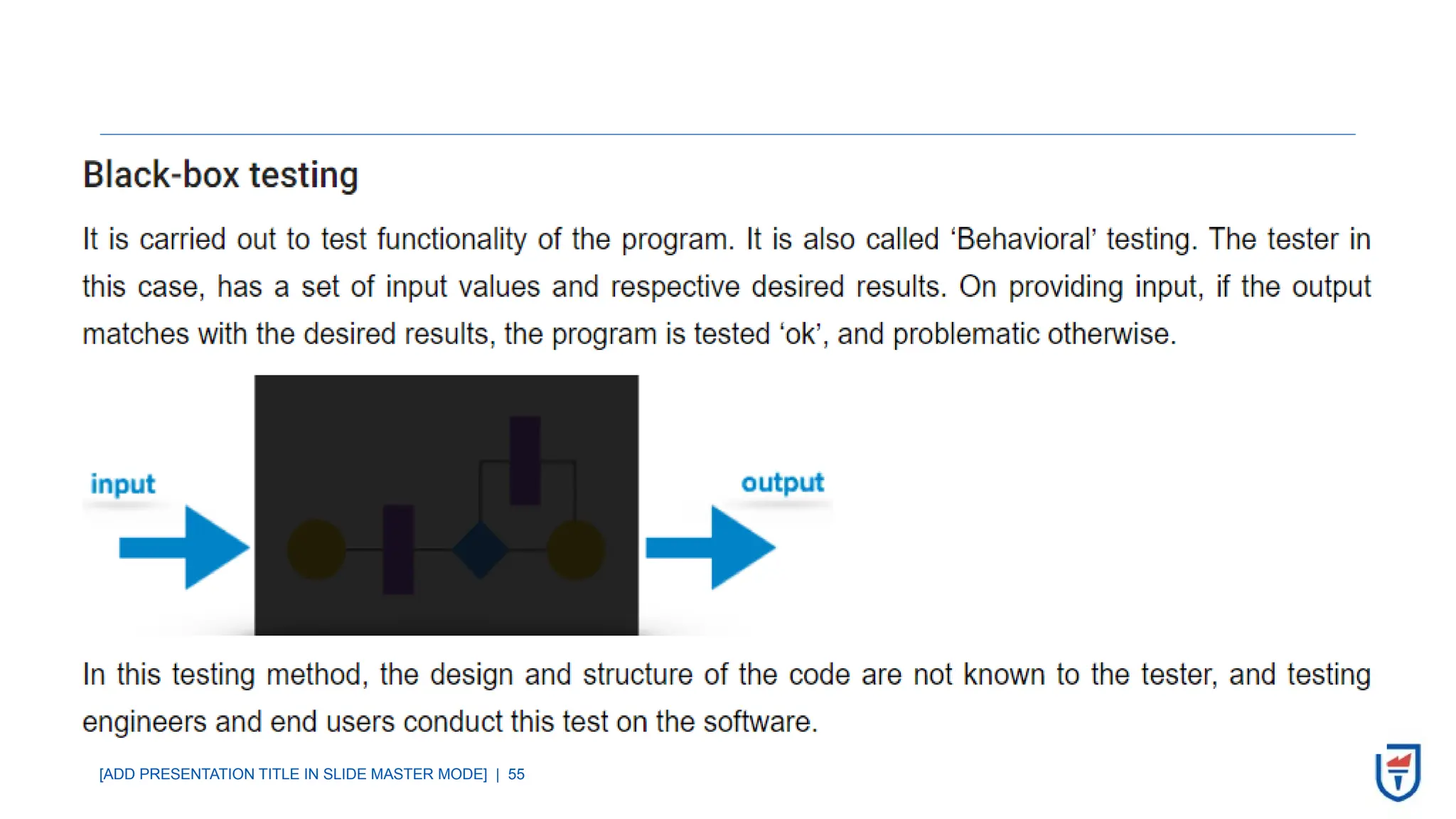 [ADD PRESENTATION TITLE IN SLIDE MASTER MODE] | 55
 
