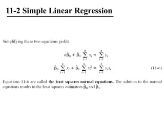 11-2 Simple Linear Regression
 
