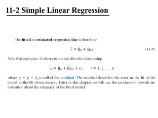 11-2 Simple Linear Regression
 