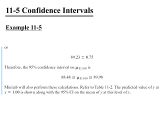 11-5 Confidence Intervals
Example 11-5
 