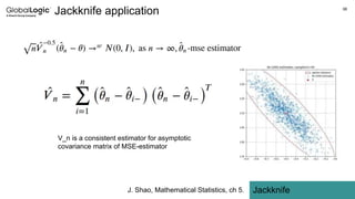 38
Jackknife
Jackknife application
V_n is a consistent estimator for asymptotic
covariance matrix of MSE-estimator
J. Shao, Mathematical Statistics, ch 5.
 