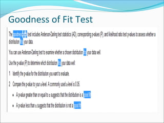 Goodness of Fit Test
 