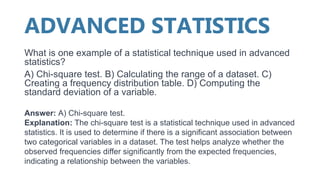 Advanced Statistics Example Advanced Statistics.pptx