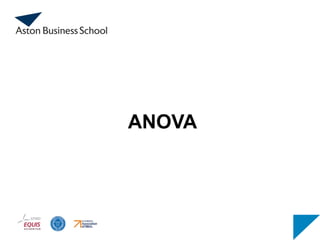 ANOVA
 