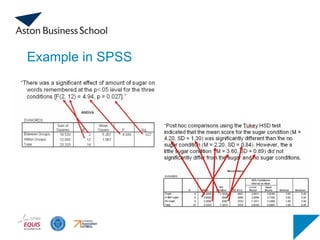 Example in SPSS
 