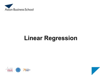 Linear Regression
 