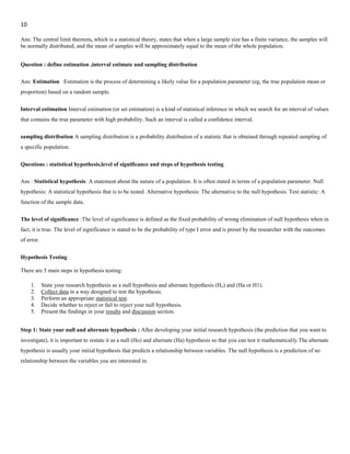 Statistics Writing Questions ADVANCED STATISTICS PREVIOUS YEAR QUESTIONS.docx