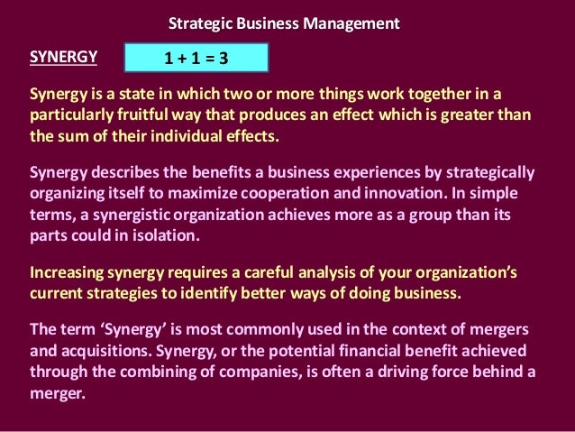 Advanced Strategic Management