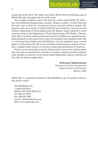 Advanced Structural Analysis With MATLAB | PDF