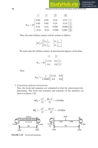 Advanced Structural Analysis With MATLAB | PDF