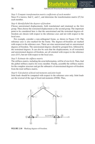Advanced Structural Analysis With MATLAB | PDF