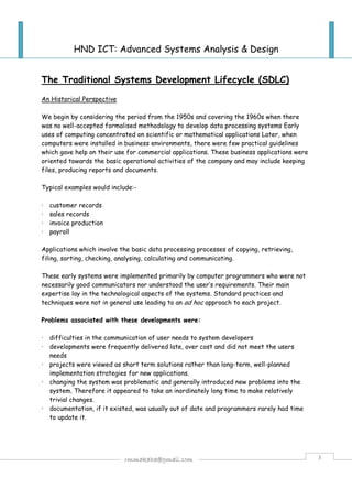 Advanced Systems Analyis Design (UML) | PDF