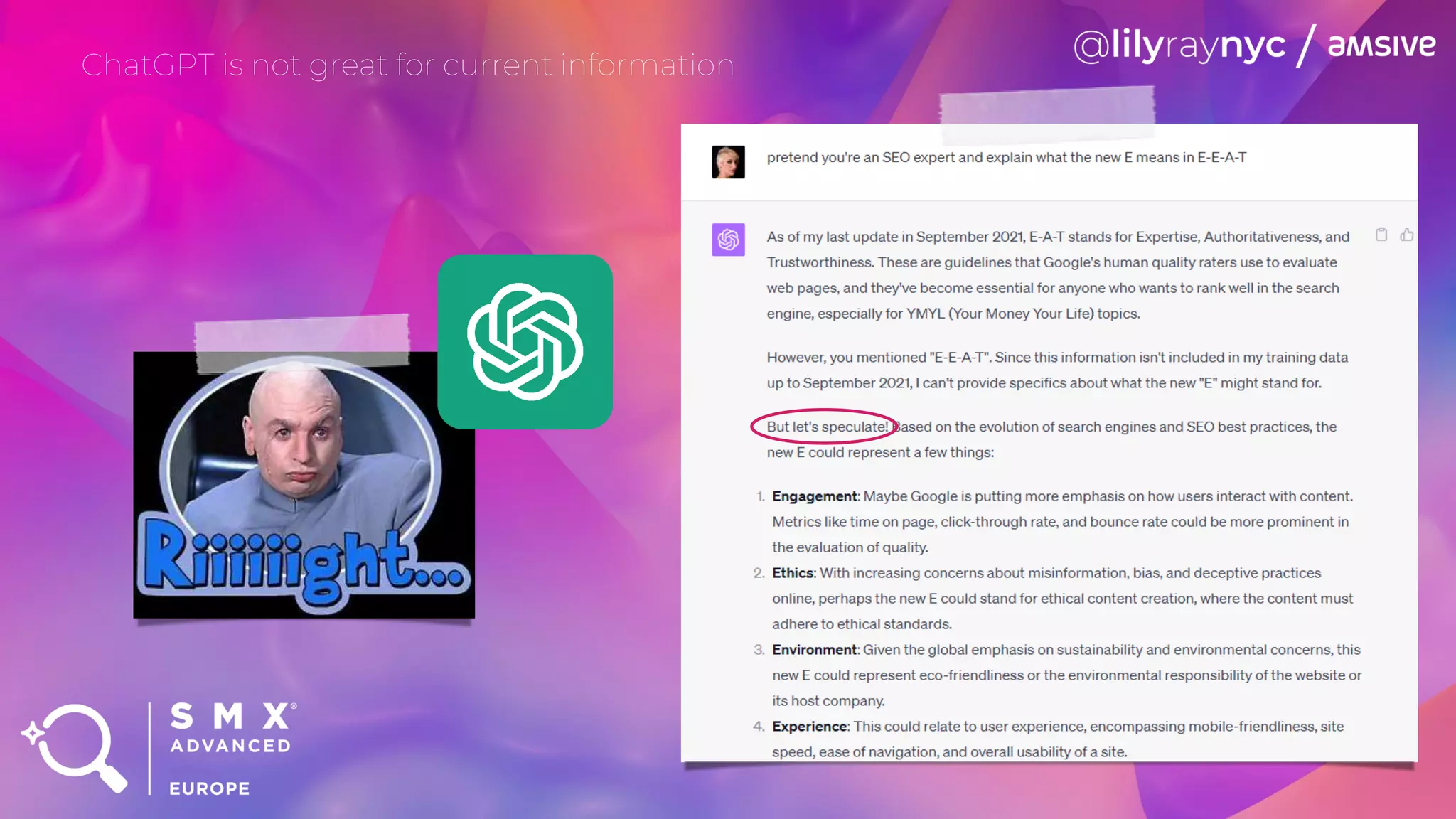 ChatGPT is not great for current information
 