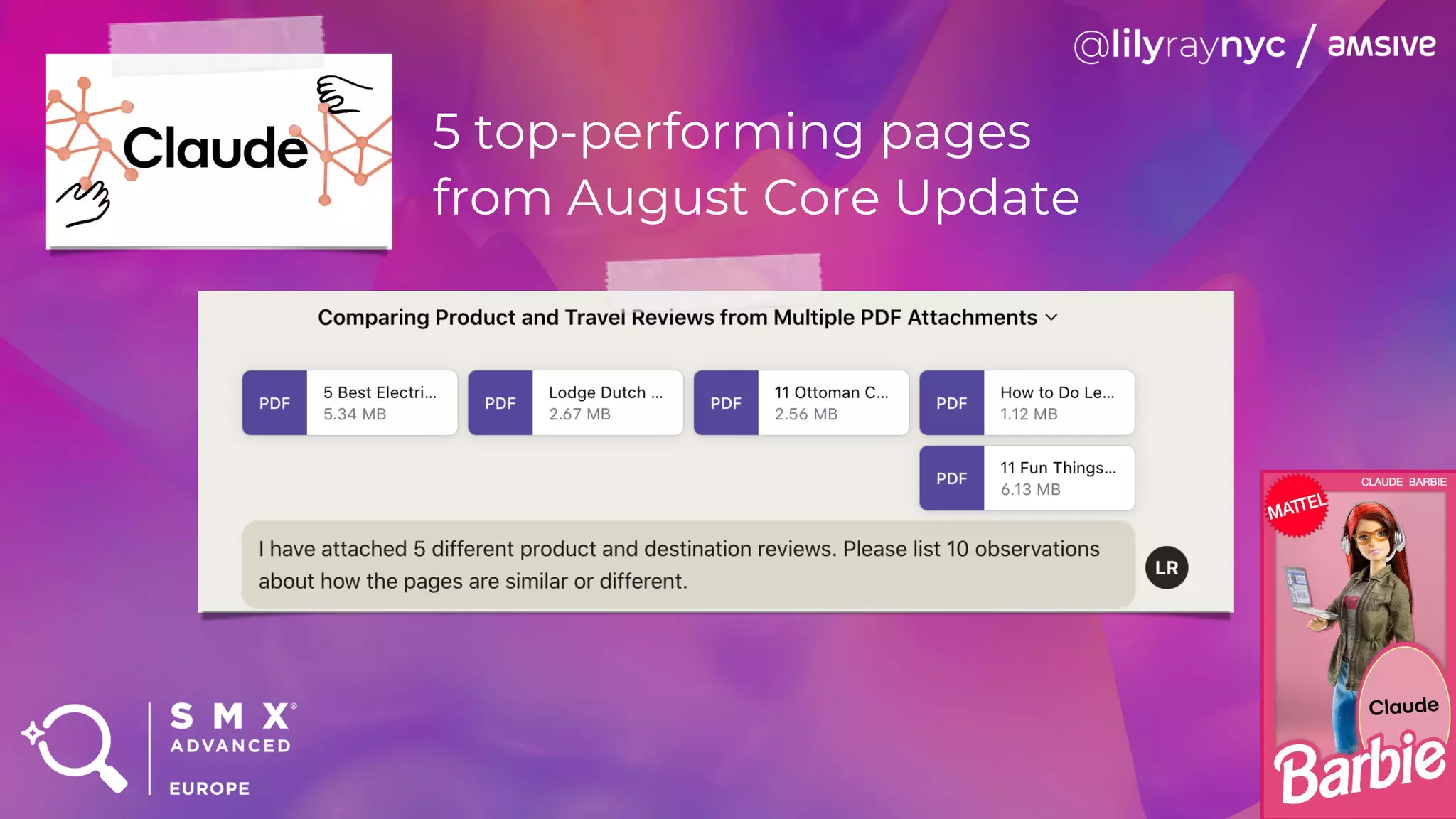 5 top-performing pages
from August Core Update
 