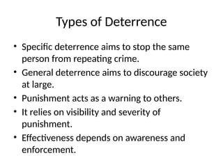 Comprehensive Overview of Theories of Punishment and Justice ...