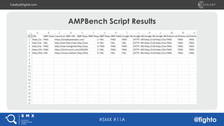 #SMX #11A @fighto
CatalystDigital.com
AMPBench Script Results
 