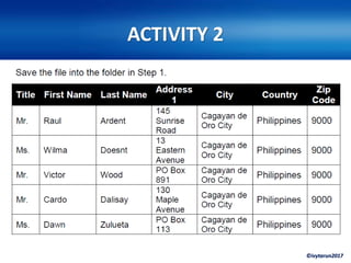 ©ivytarun2017
ACTIVITY 2
 