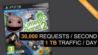 30,000 REQUESTS / SECOND
        1 TB TRAFFIC / DAY
 