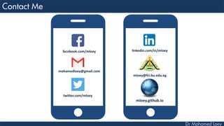 facebook.com/mloey
mohamedloey@gmail.com
twitter.com/mloey
linkedin.com/in/mloey
mloey@fci.bu.edu.eg
mloey.github.io
