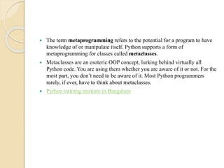 Advanced topics with python | PPTX