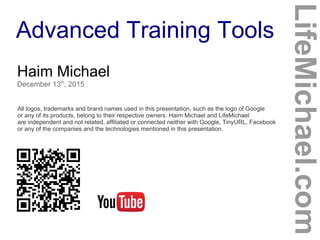 Advanced Training Tools Slide 1