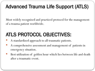 advanced trauma as per revised ATLS guidelines | PPTX