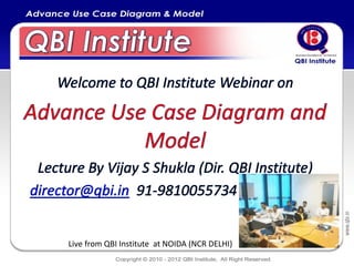 Live from QBI Institute at NOIDA (NCR DELHI)
 
