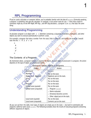 Understanding Rpl Advanced user’s reference manual | DOCX