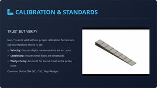Ut Sensitivity Block Advanced UT Examination Scan Types.pptx ultra sonic | PPTX