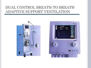 DUAL CONTROL BREATH-TO-BREATH
ADAPTIVE SUPPORT VENTILATION
 